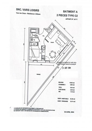 t2 à la vente -   05560  VARS, surface 33 m2 vente t2 - UBI430589279